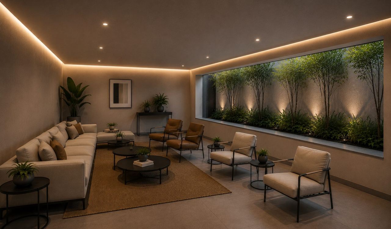 Espaço de convivência indoor